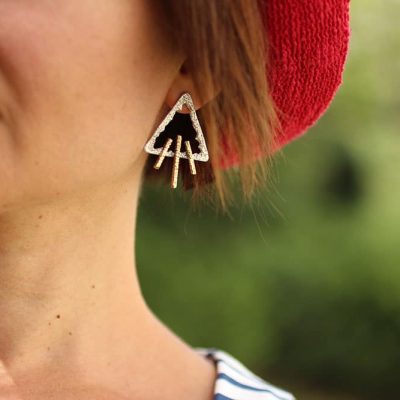 Üçgen Sarkıt Küpe