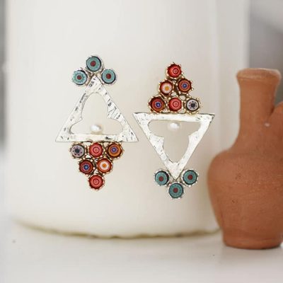 Tepetaklak Semazen Murano Küpe