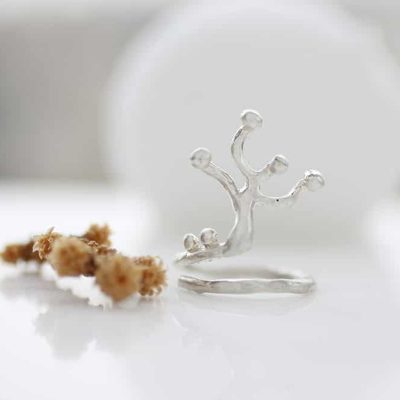 Ağaç Gümüş Yüzük