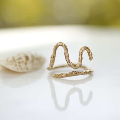 Minik Yılan Bronz Yüzük