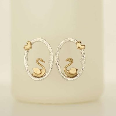 Bay ve Bayan Kuğu Küpe