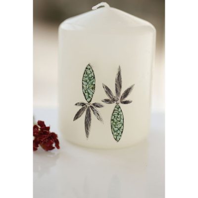 Tepetaklak Yaprak Fuksit Gümüş Küpe