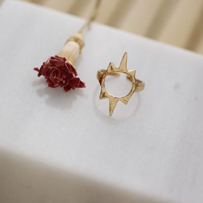 Halka Damlataş Bronz Yüzük